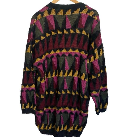 ModCloth Sweater Putting The Pieces Together Womens Size Small oversized chunky - Picture 2 of 8